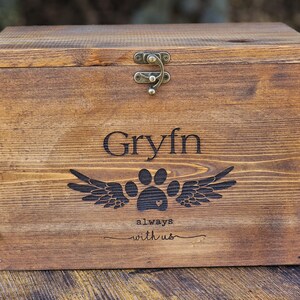 Personalized Pet Urn: Rustic Barnwood Memory Box
