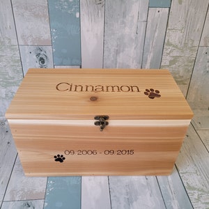 Personalized Pet Memory Box: Rustic Barnwood Cedar Keepsake