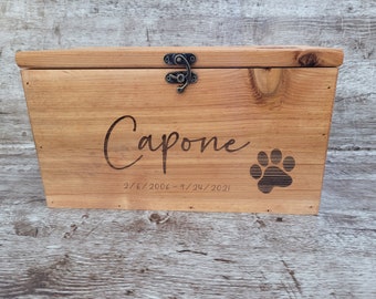 Pet Memory keepsake box personalized for your loved one