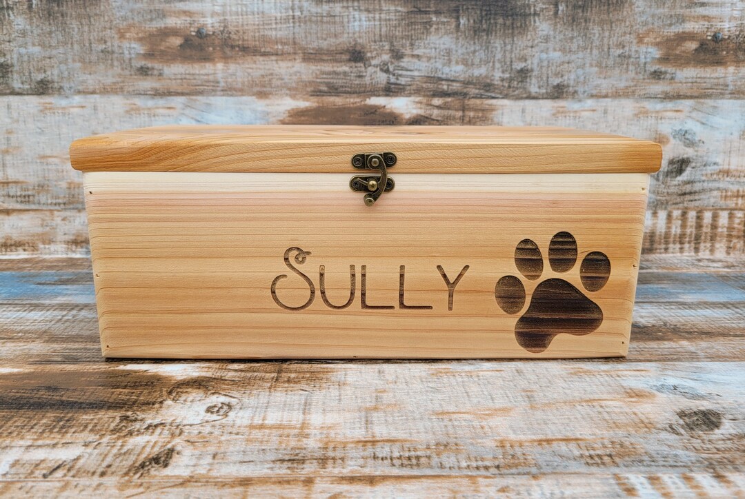 Dog Memorial Box Pet Keepsake Box Pet Memorial Pet Urn personalized Pet