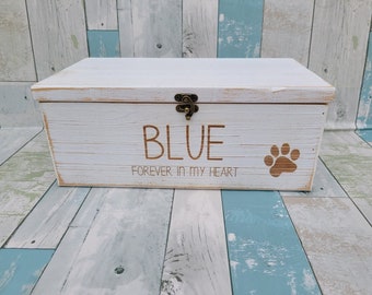 Personalized Pet Urn - Pet Memory Chest Pet Memory Box - Pet Keepsake Box - Pet Memorial Pet Urn -