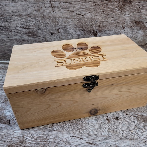 Personalised Keepsake Box Dog Etsy