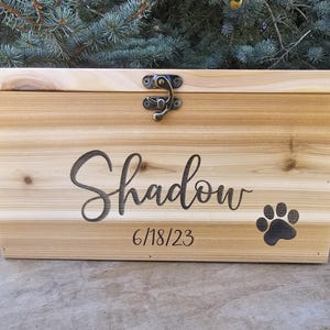 Dog Keepsake Box, Pet Urn Pet, Ashes Keepsake
