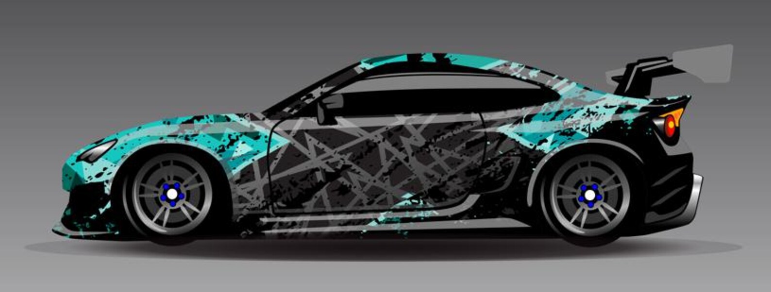 Vehicle Wrap Design - Custom Car Graphics - Racing Car Decal ...