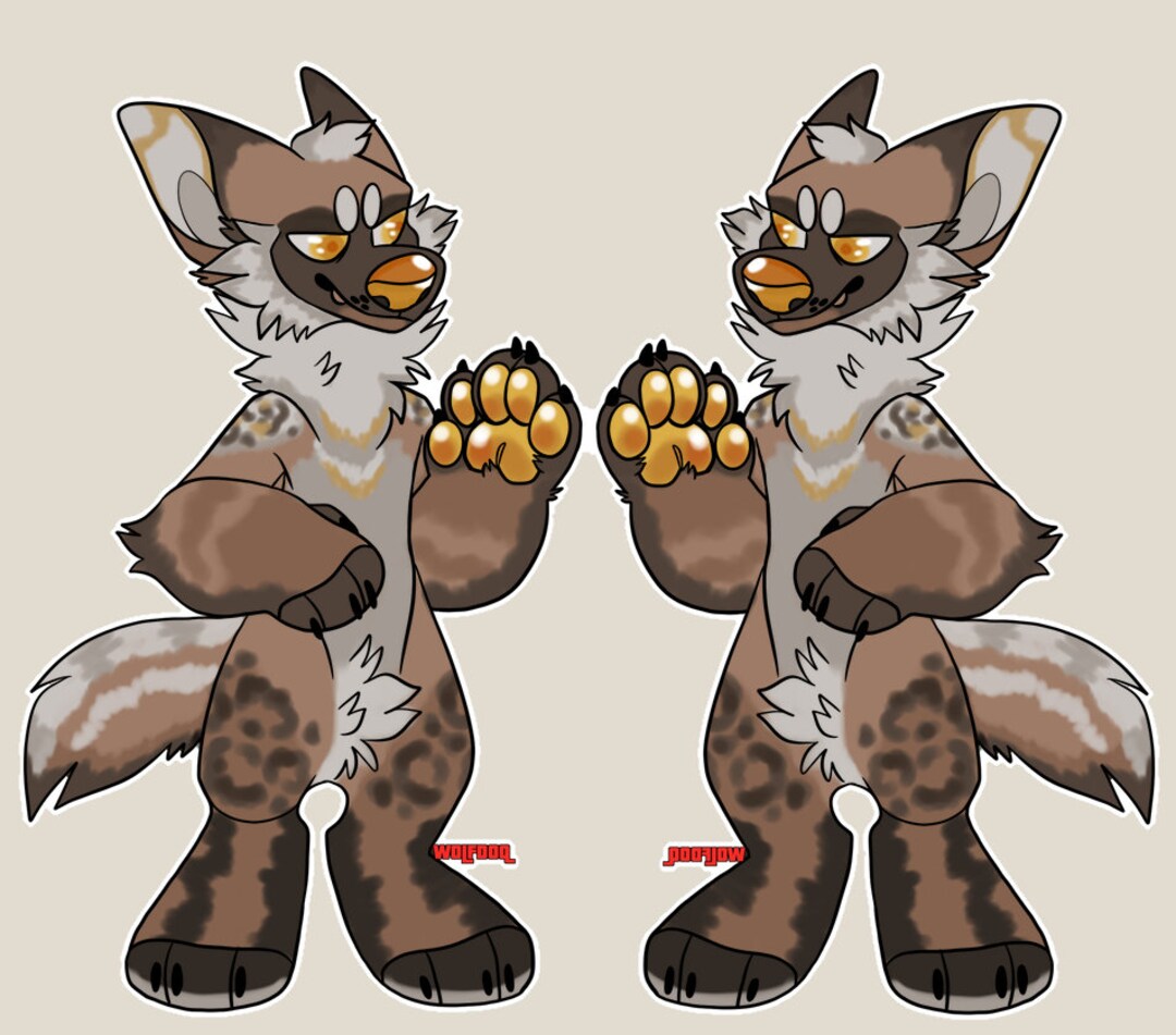 Furry German Shepherd Fursona Dog Adopt - Etsy