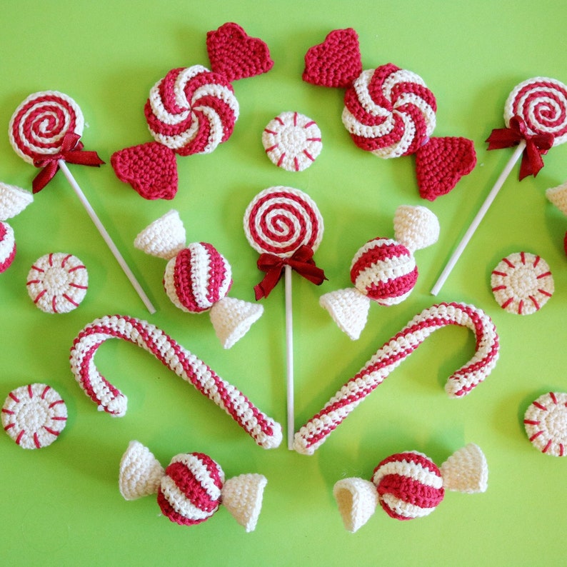 Yummy Christmas Candy, crochet pattern, digital download image 9