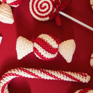 Yummy Christmas Candy, crochet pattern, digital download image 5