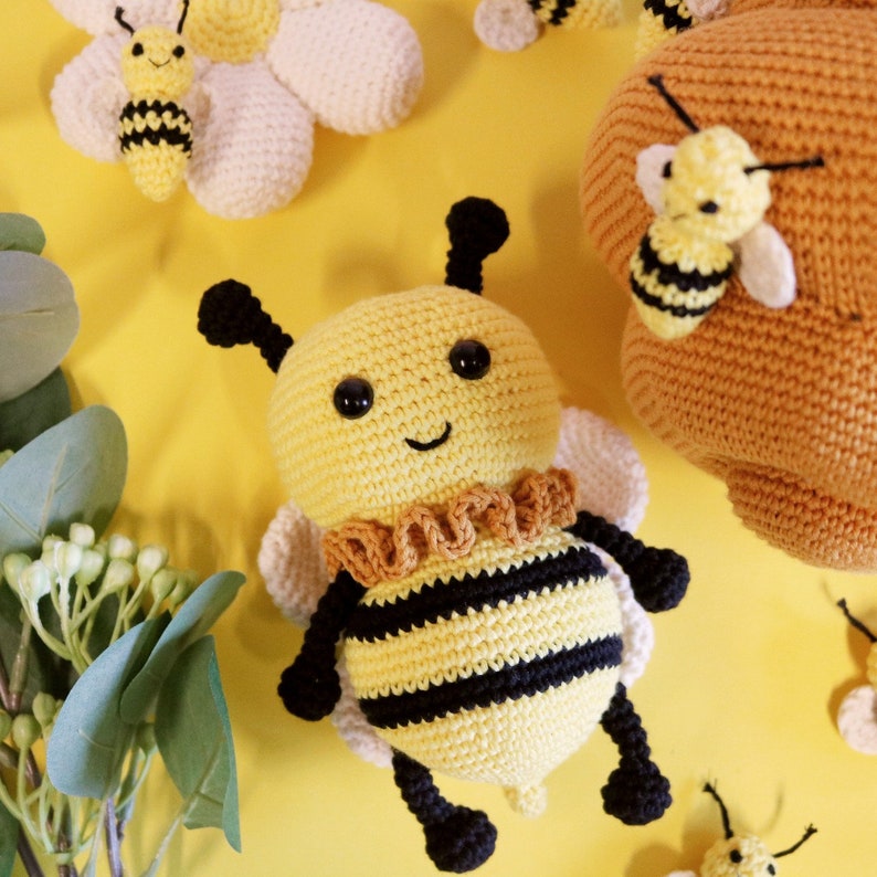 Bella the Bee Collection, crochet pattern bundle, amigurumi, digital download image 7