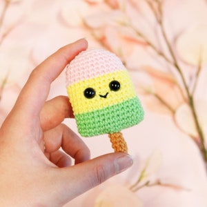 NO-SEW Ice Cream Cone Popsicle, amgiurumi crochet pattern bundle image 4