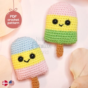 Poppy the Popsicle, NO-SEW amigurumi crochet pattern