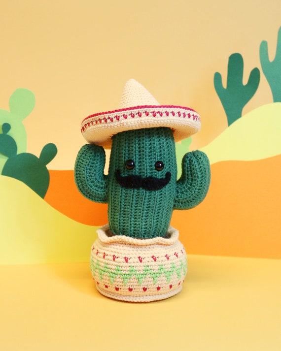 Carlos the Cactus, Amigurumi Crochet Pattern, Digital Download - Etsy  Denmark