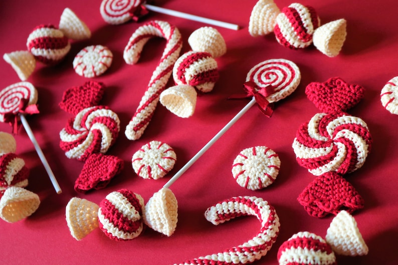 Yummy Christmas Candy, crochet pattern, digital download image 3