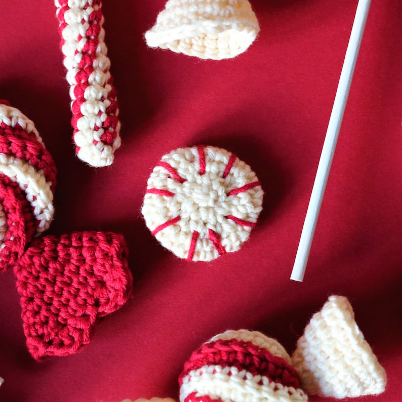 Yummy Christmas Candy, crochet pattern, digital download image 8
