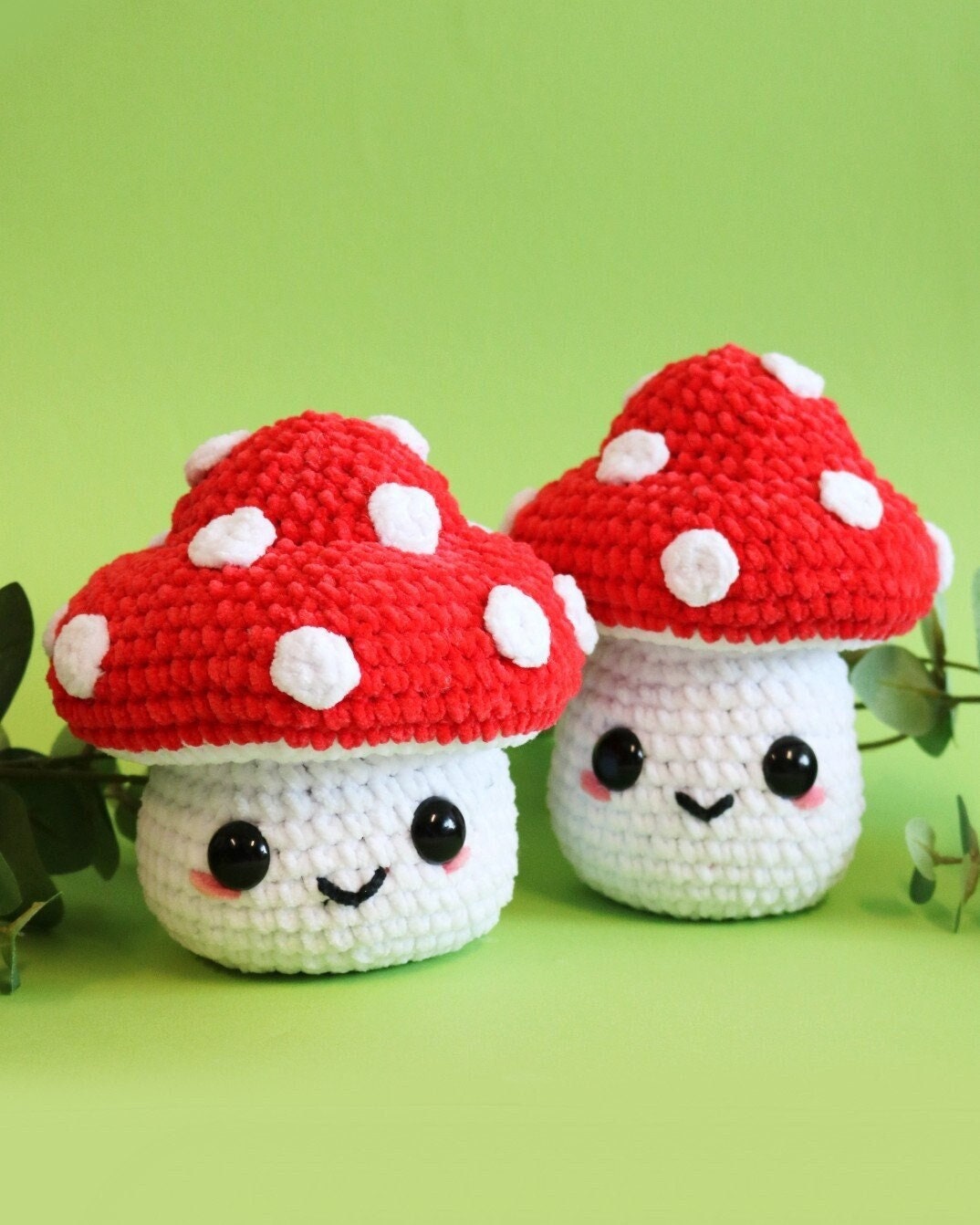 Mushroom Crochet Kit, Amigurumi Kit, Crochet Kit Beginner With Yarn,  Mushroom Crochet Pattern, Amigurumi Crochet Pattern, Toadstool Crochet 