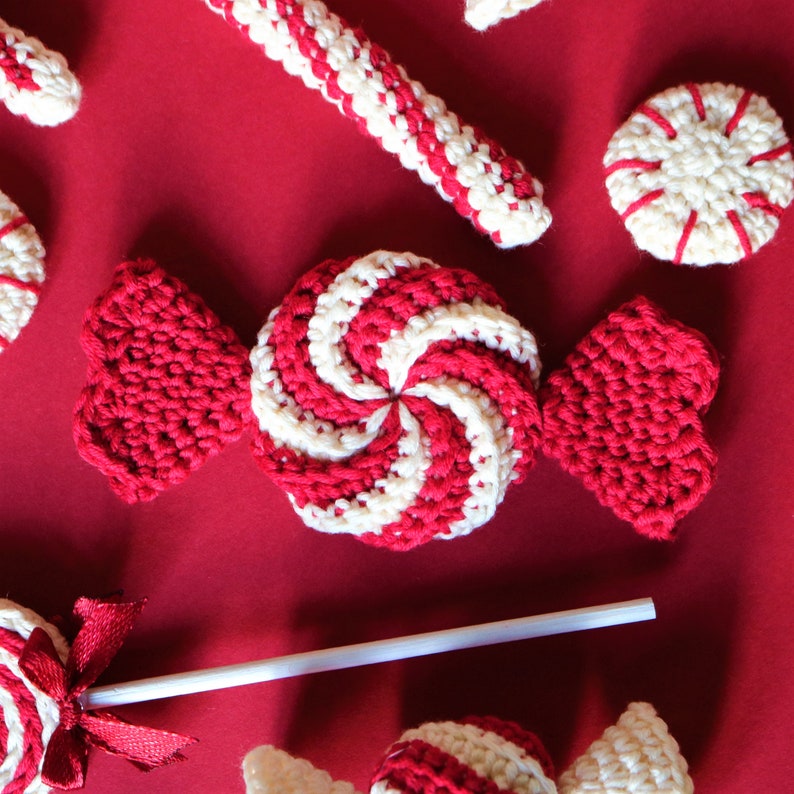 Yummy Christmas Candy, crochet pattern, digital download image 7