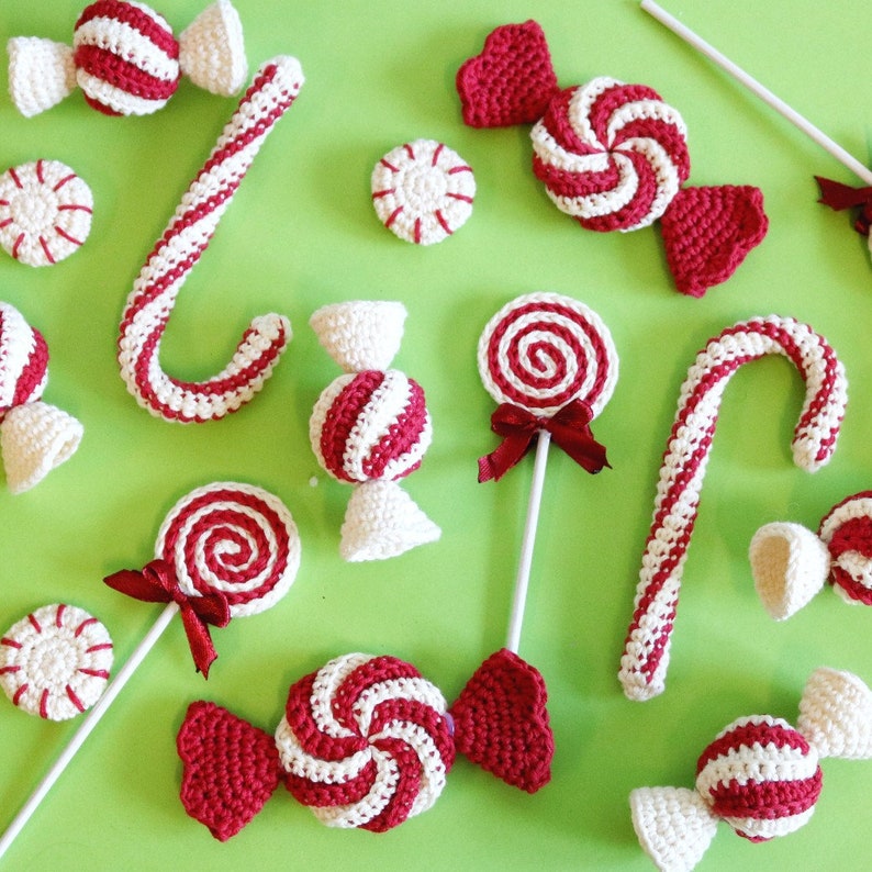 Yummy Christmas Candy, crochet pattern, digital download image 10