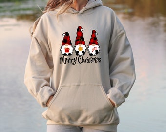 Christmas Gnomes Hoodie, Christmas with Gnomes Hoodie , Gnome Hoodie, Santa Gnome Hoodie, Christmas Gnomes Hoodie, Christmas Hoodie Gift