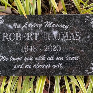 Memorial Stone for Mom Dad Personalized in Loving Memory - Etsy