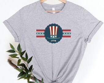 Camisa retro de 1776, camisas vintage del 4 de julio, camiseta de EE. UU. 1776, camisa retro del 4 de julio, regalos retro del 4 de julio, camisa de EE. UU., camisa Est 1776