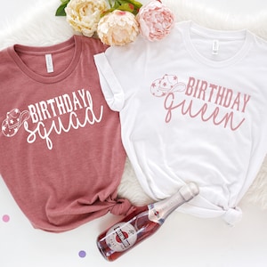 Birthday Queen and Birthday Squad Shirts, Birthday Girl Shirt, Birthday Team Shirt, Birthday Party Shirts, Birthday Crew Shirts, Birthday