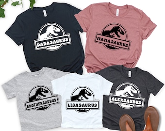 Saurus Family  Shirts, Mamasaurus, Dadasaurus, Dinosaurs Family Shirts, Family Matching T-Shirts