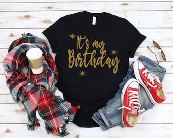 It's my Birthday Shirt, Birthday Party Shirt, Birthday gift, Gift For Birthday, Birthday Gift Shirt, Birthday Girl T-shirt, Birthday Queen