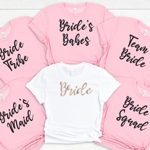 Bachelorette Party Shirts, Team Bride Shirts, Bridesmaid Party Group Shirt, Bridal Party Shirt, Funny Bachelorette Tshirts,Wine Bachelorette
