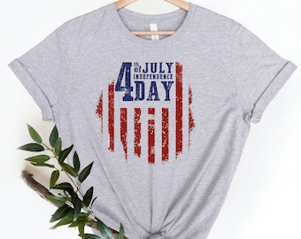 4th of July Independence Day Shirt, America Flag Tee, 4Th of July Heart Flag Shirt, Patriotic Shirt, USA Flag Shirt, American Flag Shirt