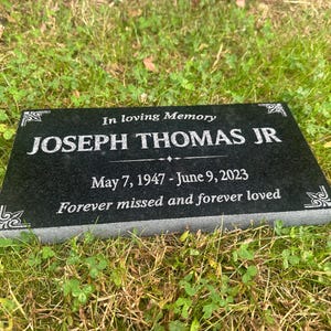 Memorial Stone for Mom Dad, Personalized in Loving Memory Memorial ...