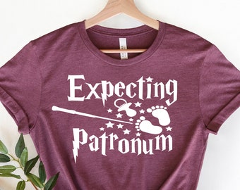 Expecting Patronum Shirt, Baby Announcement Shirt,Pregnancy Announcement Shirt, Birth Announcement, Pregnancy Gift, Maternity T-Shirt
