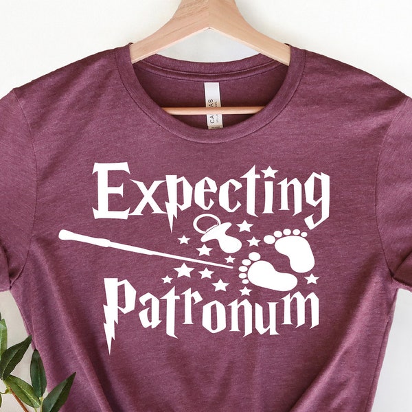 Expecting Patronum Shirt, Baby Announcement Shirt,Pregnancy Announcement Shirt, Birth Announcement, Pregnancy Gift, Maternity T-Shirt