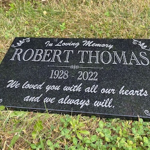 Memorial Stone for Mom Dad, Personalized in Loving Memory Memorial ...