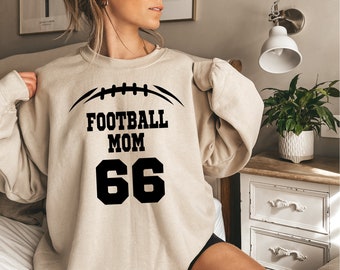 Football Mom Sweatshirt, My Boy Football Shirt, Glitter Football Shirt, Custom Football Shirt,Football Lover Shirt, Football Mom Shirt