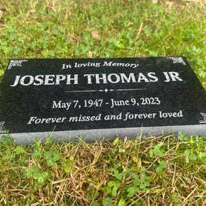 Memorial Stone for Mom Dad, Personalized in Loving Memory Memorial ...