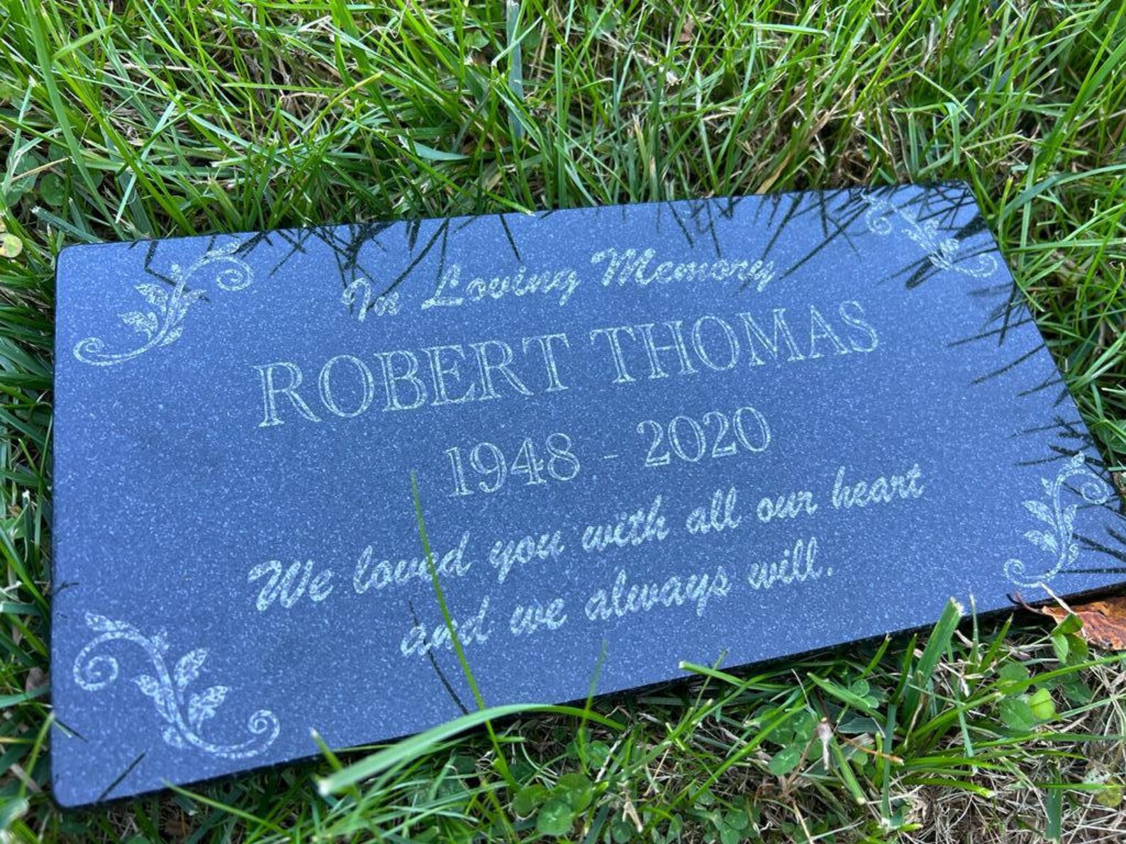 Memorial Stone for Mom Dad Personalized in Loving Memory - Etsy