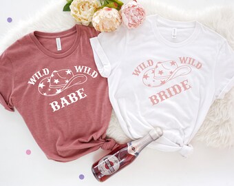 Wild Wild Bride Bachelorette Party Shirts, Team Bride Shirts, Bridesmaid Party Group Shirt, Bridal Party Shirt, Girls Trip, Cowgirl Shirts