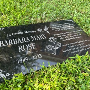 Custom Mom and Dad Memorial Stone, Personalized in Loving Memory ...