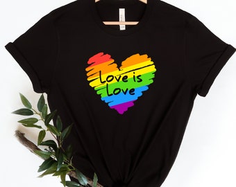 Love is Love Shirt, Mens Love is Love Shirt, Pride Shirt, Womens Love is Love Shirt, LGBTQ Support Shirt, Gay Pride Shirt, Rainbow Pride Tee