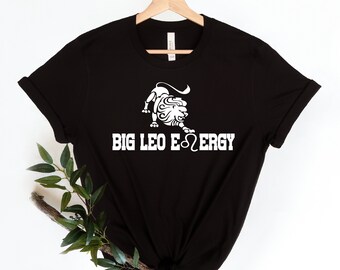 Großes Leo Energie Shirt, Leo Geschenk Astrologie Shirt, Sternzeichen Shirt Leo, Geburtstag Leo Mädchen, Sternzeichen T Shirt