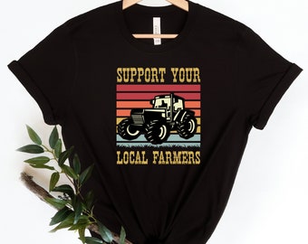 Unterstützen Sie Ihr lokales Farmers Shirt, Farming Shirt, Support Farmers, südliches Shirt, Country T-Shirt, Country Girl Shirt, lokales Farmers Shirt