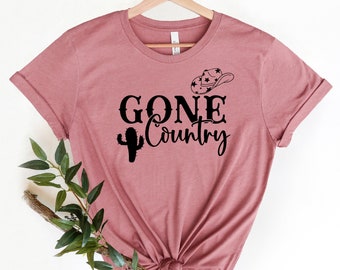Gone Country Shirt, Western Graphic Tee, Cute Western Shirts , Country Music Shirts, Boho Western Shirt, Western Clothing, Nashville Shirt