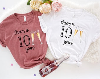 Cheers To Anniversary Shirt, Matching Anniversary Shirts, Anniversary Shirt Gift for Couple, Anniversary Couple Shirt, Renewing Vows Gift