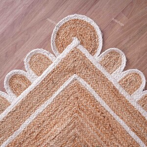 Hand-Braided Jute Rug: Bohemian Doormat, Custom Size & Color