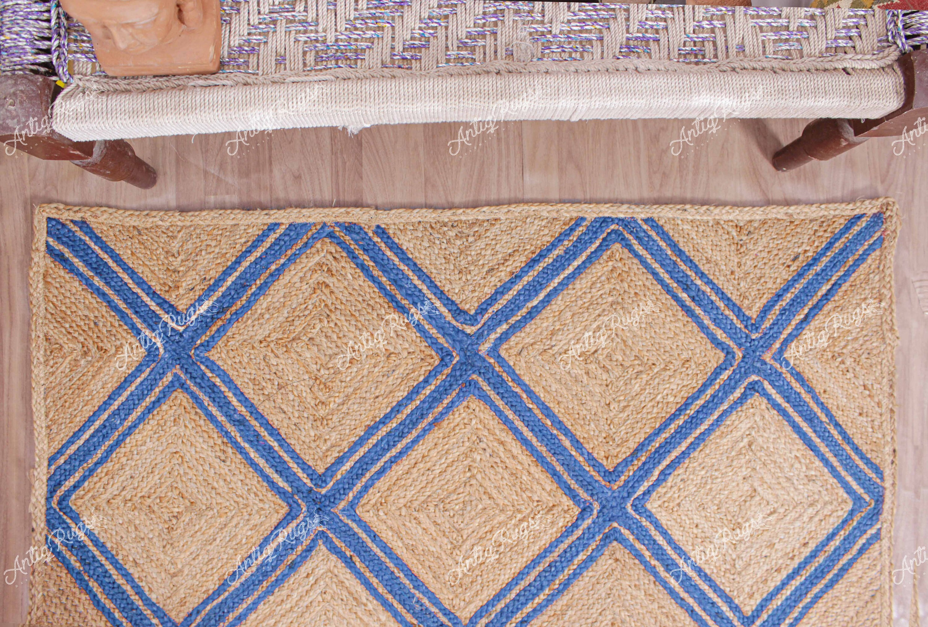 Handmade Natural Jute Rug Runner Custom Size and Color Jute Etsy