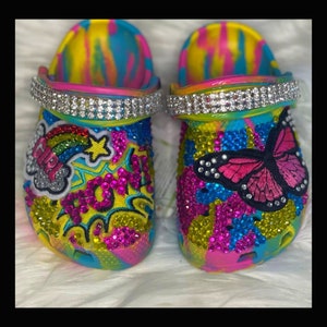 Kids Crocs Custom Crocs Bling Crocs Bedazzled Crocs - Etsy