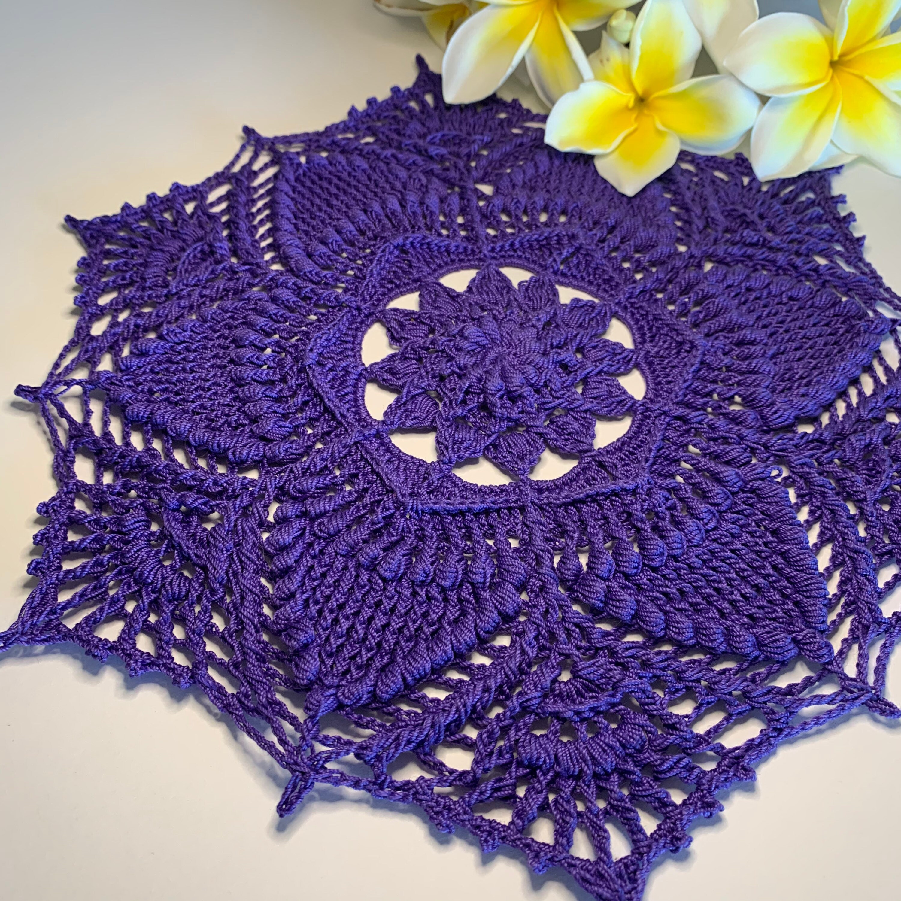 Tiara Crocheted Table Decor Doily