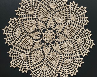 Frost Nova Crocheted Table Decor Doily