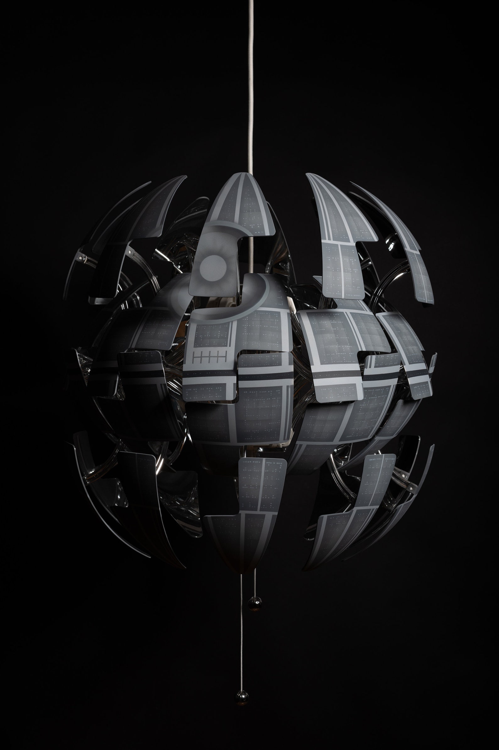 Ikea PS 2014 Star Wars Death Star Exploding Pendant Ceiling Light Lamp ...