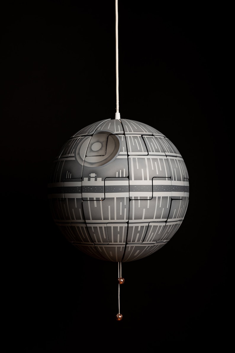 IKEA PS 2014 Star Wars Death Star Pendant Lamp 35cm Silver | Etsy