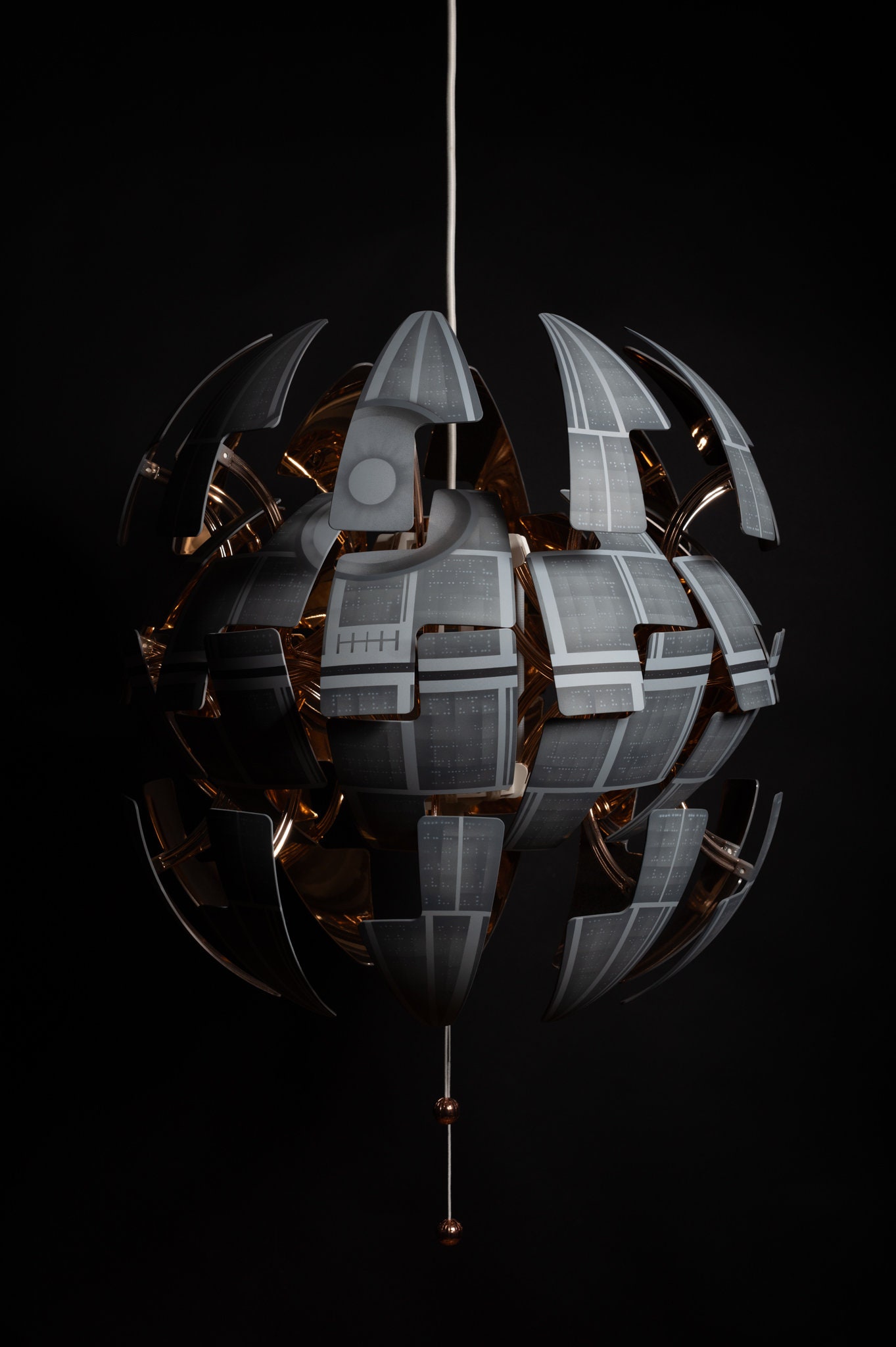 Ikea PS 2014 Star Wars Death Star Exploding Pendant Ceiling Light